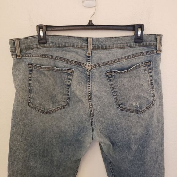 Rag & Bone Distressed Bermuda Denim Shorts Med Wash Standard Issue Size 38 EUC - Picture 6 of 9